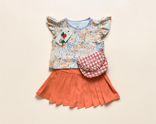 Pick a Flower Flutter Top
