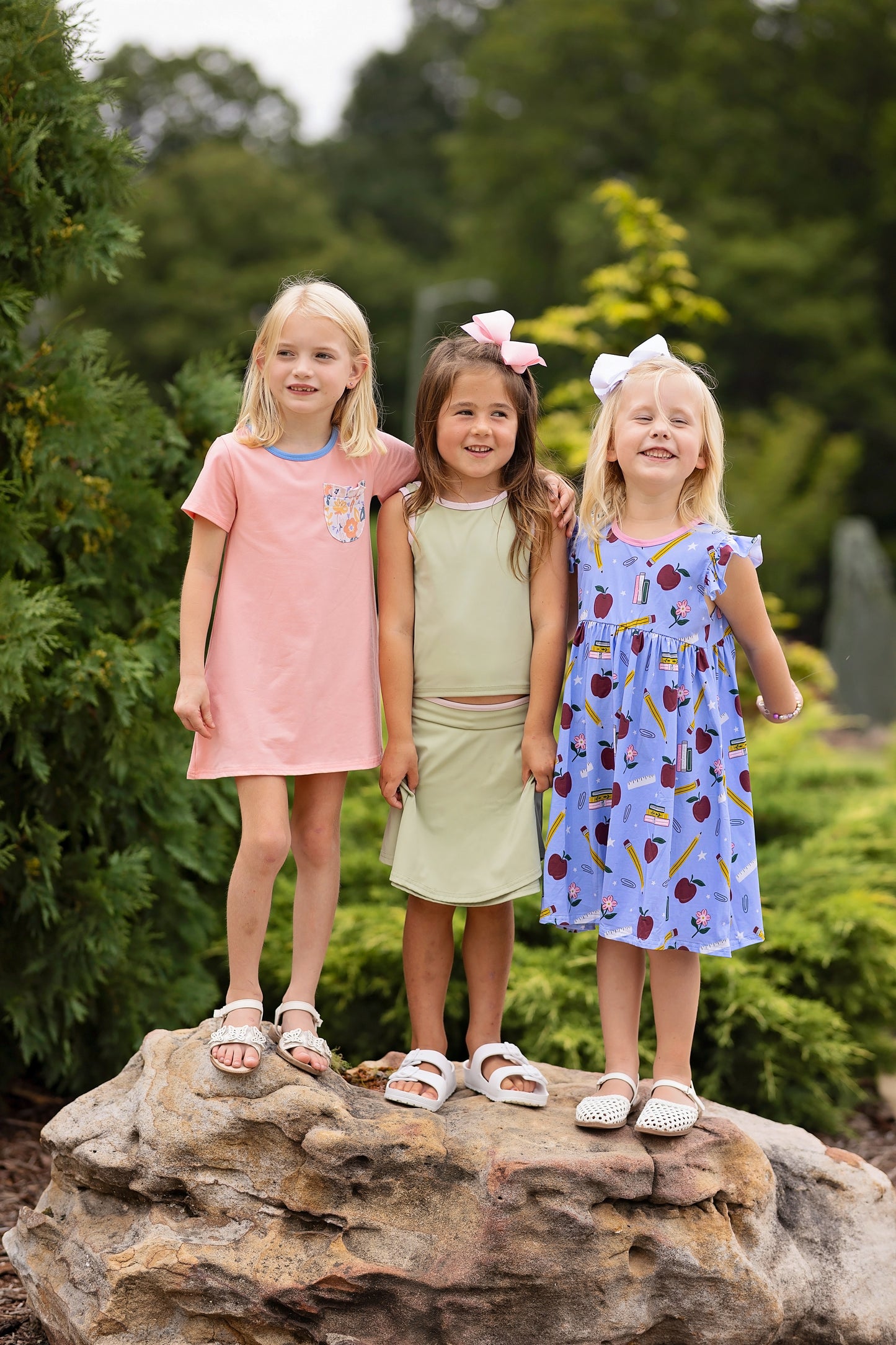 Peach Blossom Pocket Dress