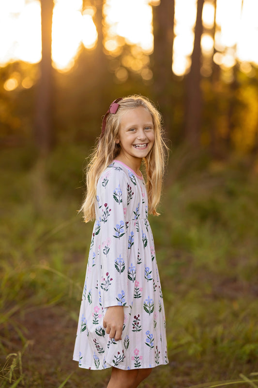 Pressed Petals Marigold Dress