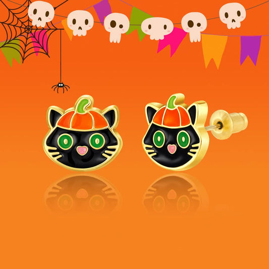 Purr-fectly Spooky | Halloween | Cutie Stud Earrings