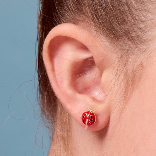 CLIP ON Cutie Earrings | Little Ladybug