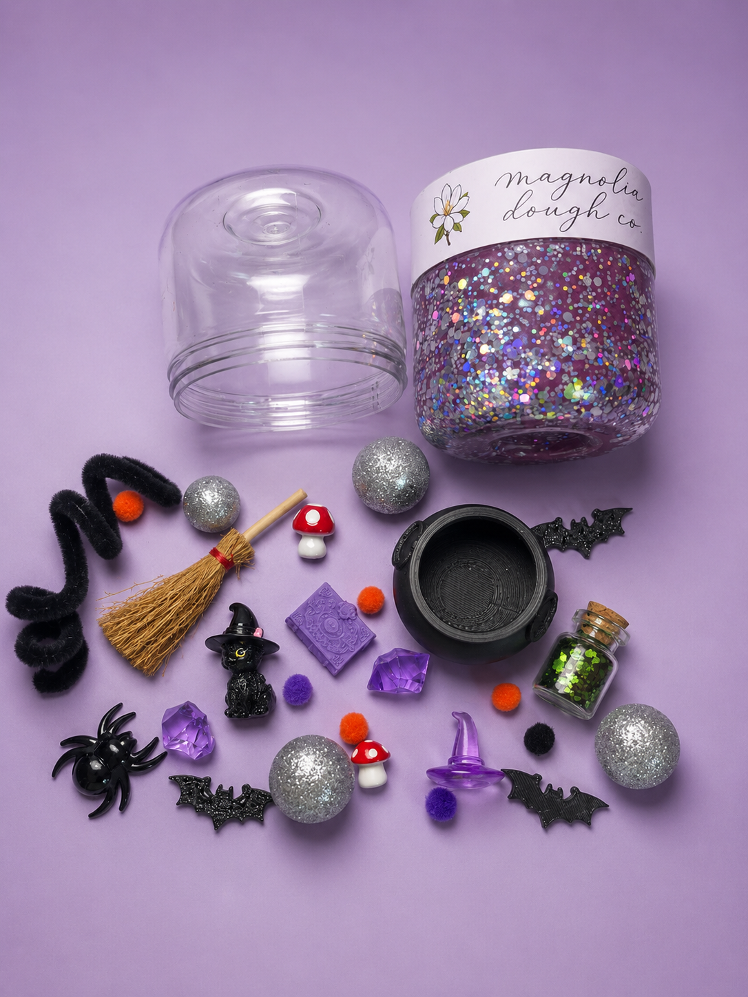 Kids Sensory Play Dough Jar | Witches Brew Theme Halloween