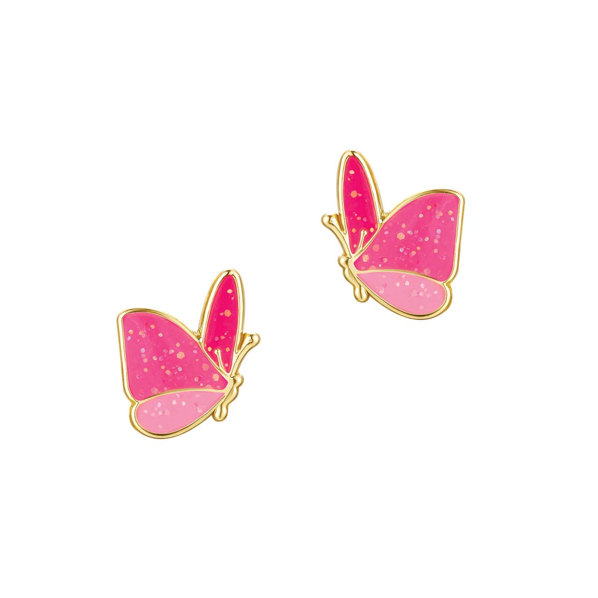 Sweet Petite Necklace and Studs Gift Set | Glitter Butterfly