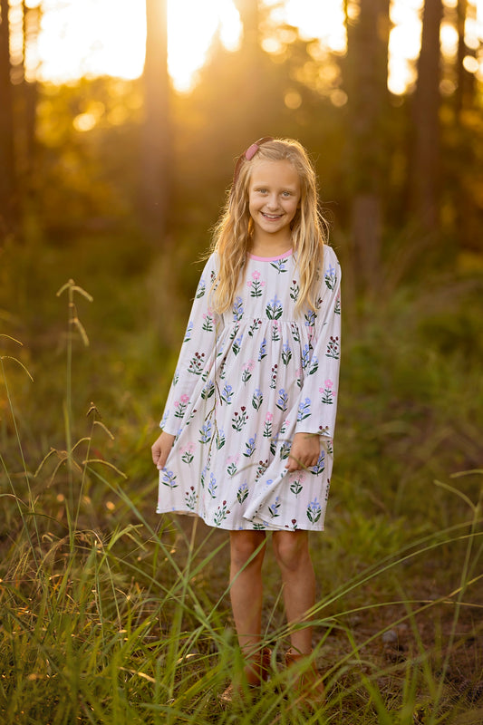 Pressed Petals Marigold Dress