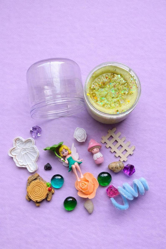 Kids Sensory Play Dough Jar | Fairy Garden Toy