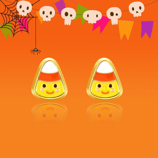 Candy Corn | Halloween | Cutie Stud Earrings for Girls