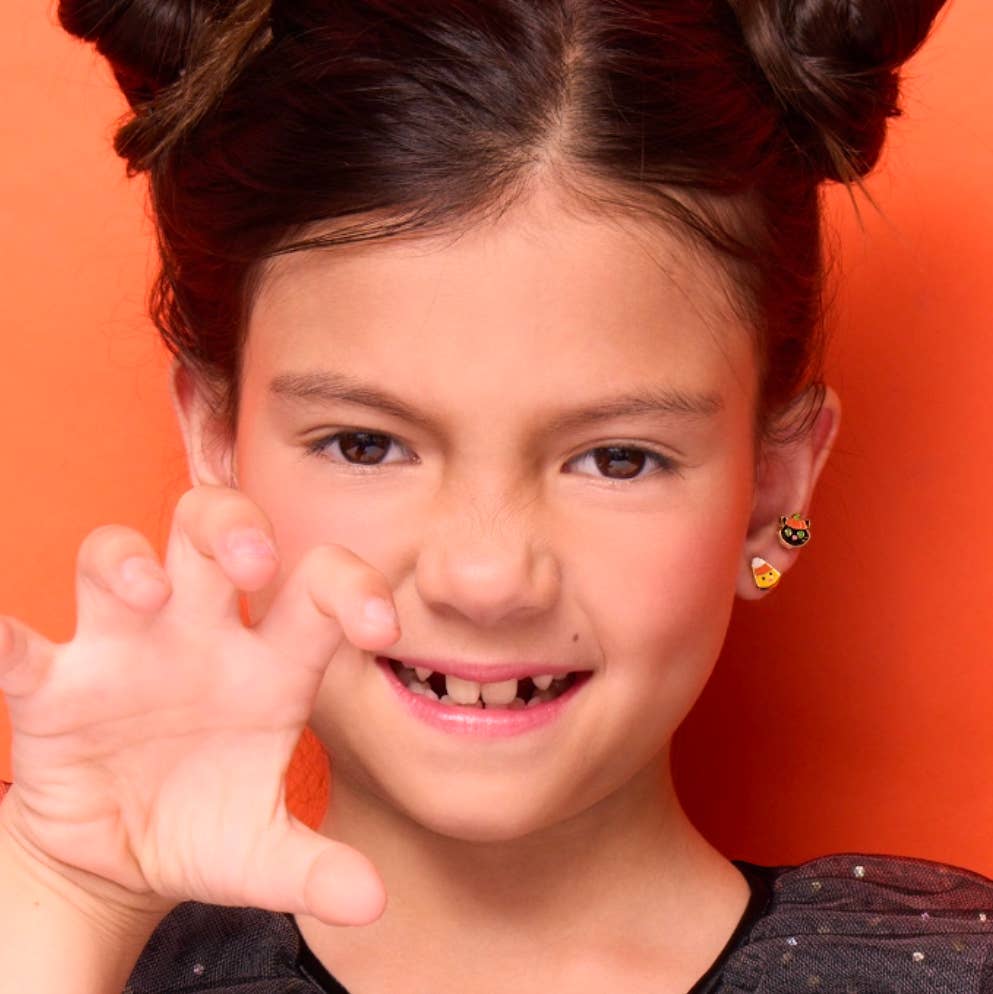 Candy Corn | Halloween | Cutie Stud Earrings for Girls