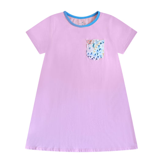 Peach Blossom Pocket Dress